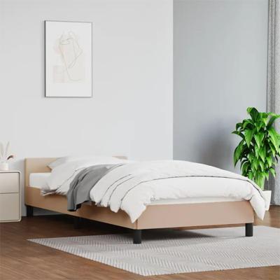 Bedframe met hoofdeinde zonder matras Cappuccino 90x190 cm Bedframe met hoofdeinde zonder matras Cappuccino 90x190 cm
