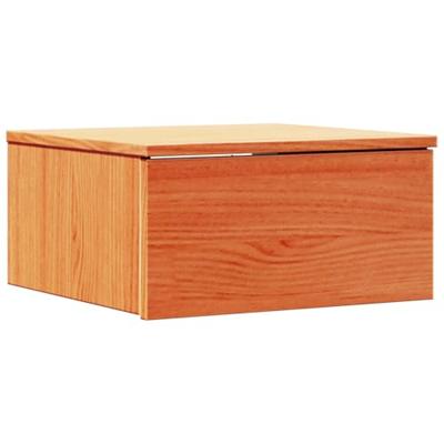 Wandbevestigde nachttafel met lade Wasbruin 37 x 35 x 18,5 cm