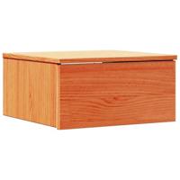 Wandbevestigde nachttafel met lade Wasbruin 37 x 35 x 18,5 cm - thumbnail