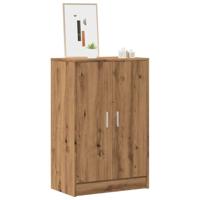 VidaXL Schoenenkast 60x35x92 cm bewerkt hout artisanaal eikenkleur - thumbnail