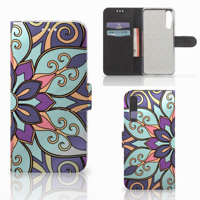 Huawei P20 Pro Hoesje Purple Flower - thumbnail