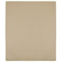 VidaXL Hoeslaken jersey 180x200 cm katoen taupe - thumbnail