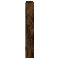Wandschap 43x9x60 cm bewerkt hout gerookt eikenkleurig - thumbnail