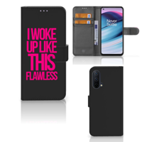 OnePlus Nord CE 5G Hoesje met naam Woke Up - Origineel Cadeau Zelf Maken - thumbnail