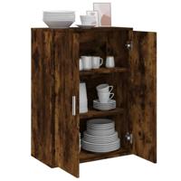 Dressoir 60x31x84 cm bewerkt hout gerookt eikenkleurig - thumbnail