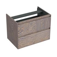 Onderkast Forzalaqua Reno 80x51x60 Cm 2 Lades Softclose Eiken Silver Grey - thumbnail