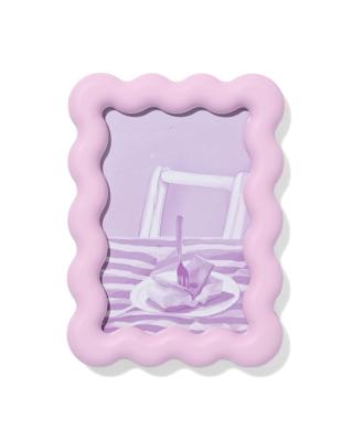 HEMA Fotolijst 10x15cm lila hout golvend (lila)