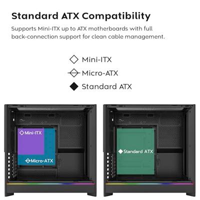 Jonsbo Midi-tower Gaming-behuizing, Behuizing, PC-behuizing Wit Jonsbo Midi-tower Gaming-behuizing, Behuizing, PC-behuizing Wit