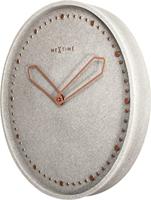 NeXtime NE-3197GS Wandklok Dia. 35 Cm, Polyresin, Grijs - thumbnail