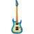 Spira Guitars S-500 QAB Trans Aqua Blue elektrische gitaar - thumbnail