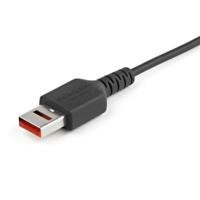 USB-kabel Startech USBSCHAU1M USB A Zwart - thumbnail