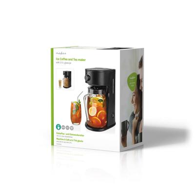 Nedis kaicm200fbk ijskoffie & ijsthee maker filter koffie 2.5 l 6 kopjes zwart