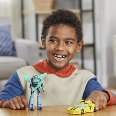 Transformers EarthSpark Cyber Combiner Bumblebee en Mo Malto actiefiguur