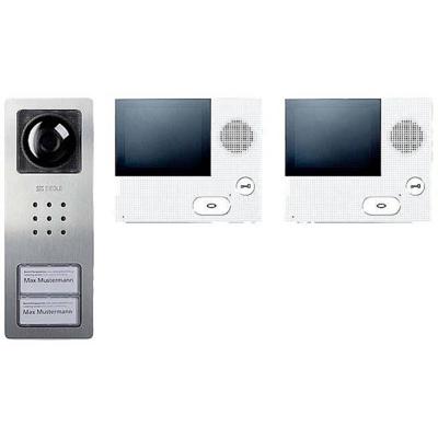 Siedle SET CVB 850-2 E/W Deurintercom Zilver, Wit