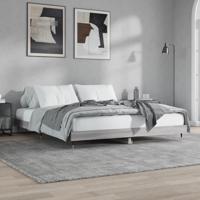 Bedframe bewerkt hout grijs sonoma eikenkleurig 120x200 cm - thumbnail