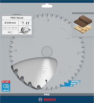 Bosch Accessories Optiline 2608640627 Hardmetaal-cirkelzaagblad 230 x 30 x 2.8 mm Aantal tanden: 24 1 stuk(s)