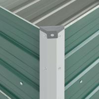 Plantenbak verhoogd 100x40x45 cm gegalvaniseerd staal groen - thumbnail