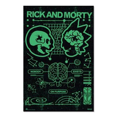 Poster Rick and Morty - Nobody Exist on Purpose 61x91,5cm Poster Rick and Morty - Nobody Exist on Purpose 61x91,5cm