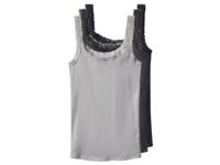 esmara Set van 3 dames tops (marineblauw/donkergrijs/lichtgrijs, XL (48/50)) - thumbnail