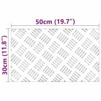 VidaXL Trap tread rechthoekig 4 pcs zilver 50 x 30 cm aluminium - thumbnail