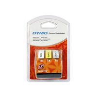Labeltape dymo letratag 12mm assorti 3 stuks - thumbnail