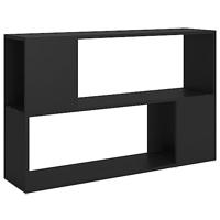 VidaXL Boekenkast 100x24x63 cm bewerkt hout zwart - thumbnail