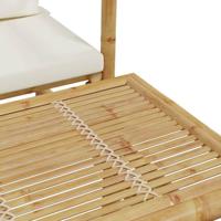 2-delige Loungeset met kussens bamboe - thumbnail