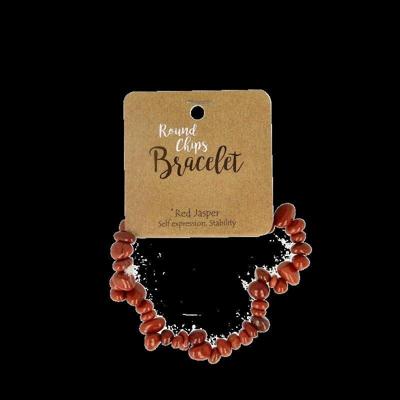 Steengoed Splitarmband jaspis rood 1 Stuks