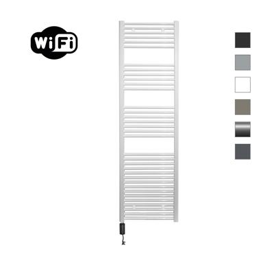 Elektrische Radiator Sanicare HWV Met Wifi 172x45 cm Wit 920W Met Thermostaat Zwart Linksonder Sanicare Elektrische Radiator Sanicare HWV Met Wifi 172x45 cm Wit 920W Met Thermostaat Zwart Linksonder Sanicare