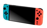 Joypads - Nintendo Switch en Switch OLED - KONIX - 8 uur batterijduur - Trilfunctie - Blauw en rood - thumbnail