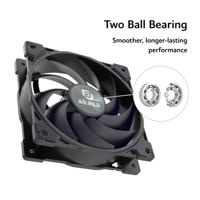 Akasa Alucia SM12 Computer behuizing Ventilator 12 cm Zwart 1 stuk(s) - thumbnail