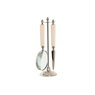 Vergrootglas Home ESPRIT Kristal Staal Bot 8 x 8 x 30 cm