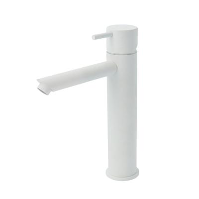 Wastafelmengkraan Hotbath Cobber 1-hendel Recht 21.6 cm Mat Wit