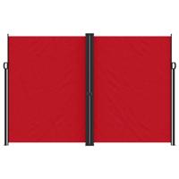 Windscherm uittrekbaar 220x600 cm rood - thumbnail