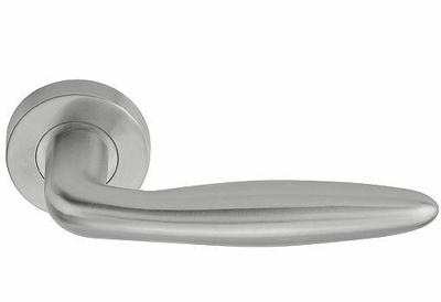 Formani Basics LB18H deurkruk geveerd op rozet - mat RVS