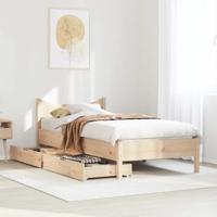 Bedframe met lades massief grenenhout 150x200 cm - thumbnail