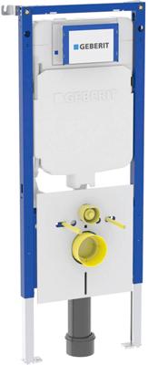 Geberit Duofix wc-element (2025) met Sigma UP720 inbouwreservoir 8cm 6/3 liter spoeling met wandankers en isolatieset