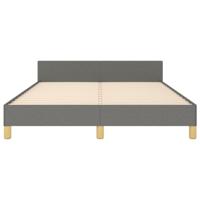 Bedframe zonder matras stof donkergrijs 140x200 cm - thumbnail