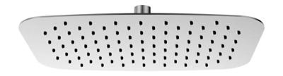 UFO ovale hoofddouche 300x200x2 geborsteld staal UFO ovale hoofddouche 300x200x2 geborsteld staal