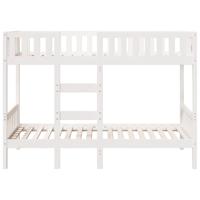 Stapelbed 75x190 cm massief grenenhout wit - thumbnail