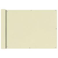 VidaXL Balkonscherm oxford textiel 75x400 cm crème - thumbnail
