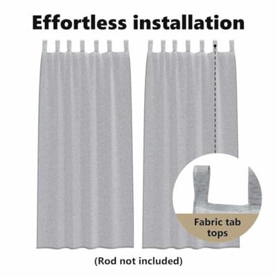 VidaXL Voile gordijn 2 pcs donkergrijs 260 x 140 cm polyester