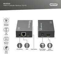 Digitus DS-55518 HDMI-extender HDMI Via netwerkkabel RJ45 120 m - thumbnail