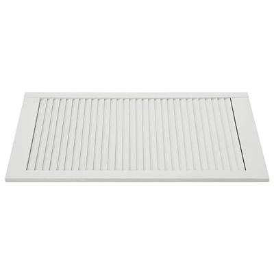 Kastdeuren met lamellen 2 st 99,3x49,4 cm grenenhout wit
