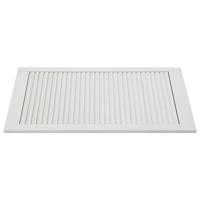 Kastdeuren met lamellen 2 st 99,3x49,4 cm grenenhout wit - thumbnail