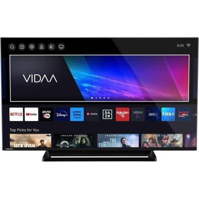 TOSHIBA 43QV3363DG - 43'' (108 cm) QLED TV - 4K UHD 3840x2160 - HDR - Smart TV - 3xHDMI - WiFi