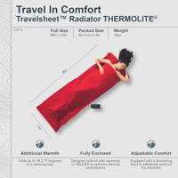 Cocoon Travel Sheet Thermolite Radiator Lakenzak Lava - thumbnail