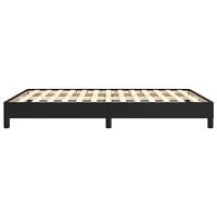 Bedframe kunstleer zwart 140x200 cm - thumbnail
