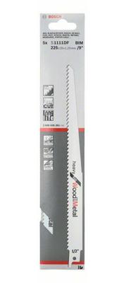 Bosch Accessoires 5x Reciprozaagblad Heavy voor Hout en Metaal S1111DF - 2608656261