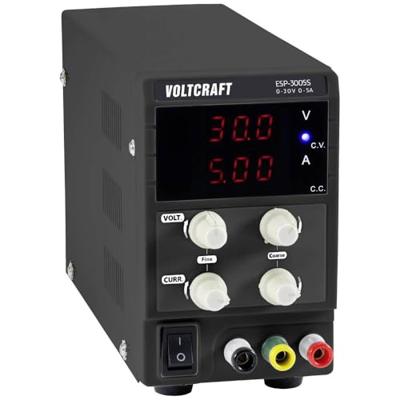 VOLTCRAFT ESP-3005S Labvoeding, regelbaar 0 - 30 V 0 - 5 A 150 W Steekaansluiting 4 mm Smal model Aantal uitgangen: 1 x VOLTCRAFT ESP-3005S Labvoeding, regelbaar 0 - 30 V 0 - 5 A 150 W Steekaansluiting 4 mm Smal model Aantal uitgangen: 1 x